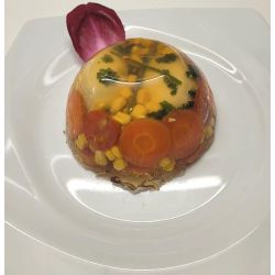 Dôme d'Œuf Poché, Légumes : 2 personnes