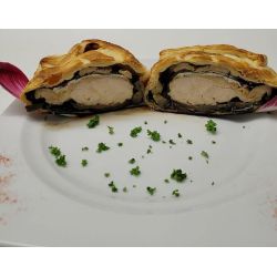 Feuilleté Poulet, foie gras : 5 personnes