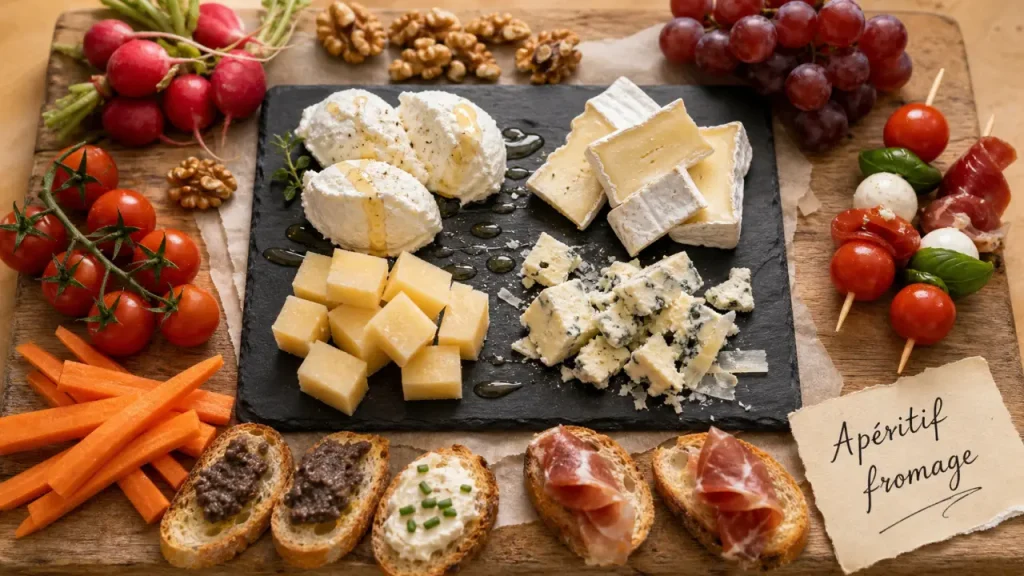 Fromage apéritif : planche de fromages pour apéritif à partager