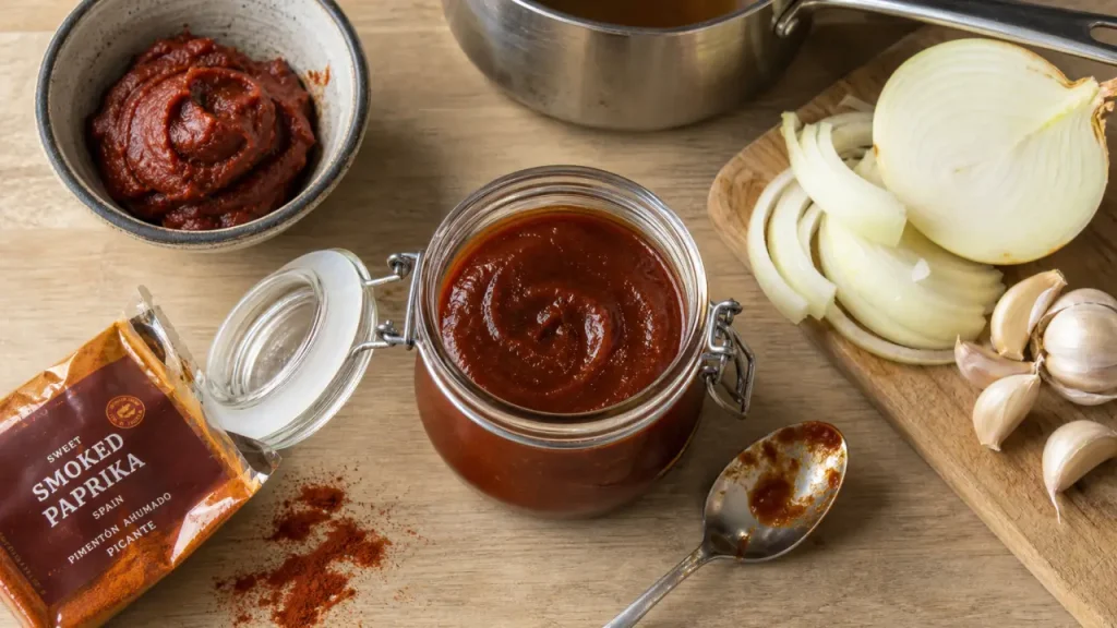 Sauce barbecue recette maison fumée et nappante en bocal