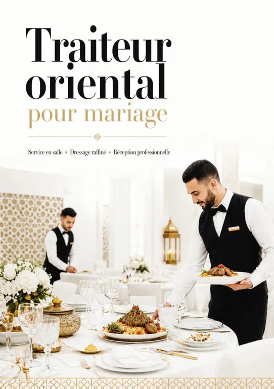 Traiteur oriental : service de mariage et réception élégante