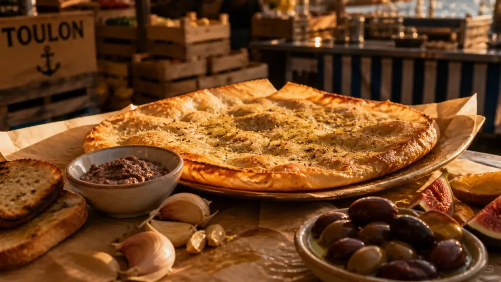 Spécialité toulonnaise : cade chaude avec anchoïade à Toulon