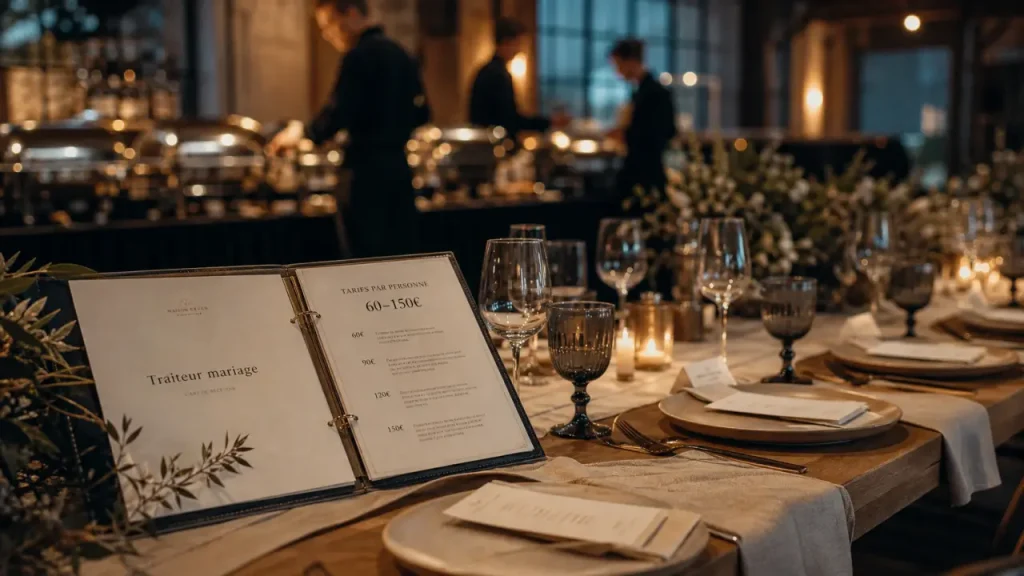 Traiteur pour mariage prix 60 à 150 € par invité