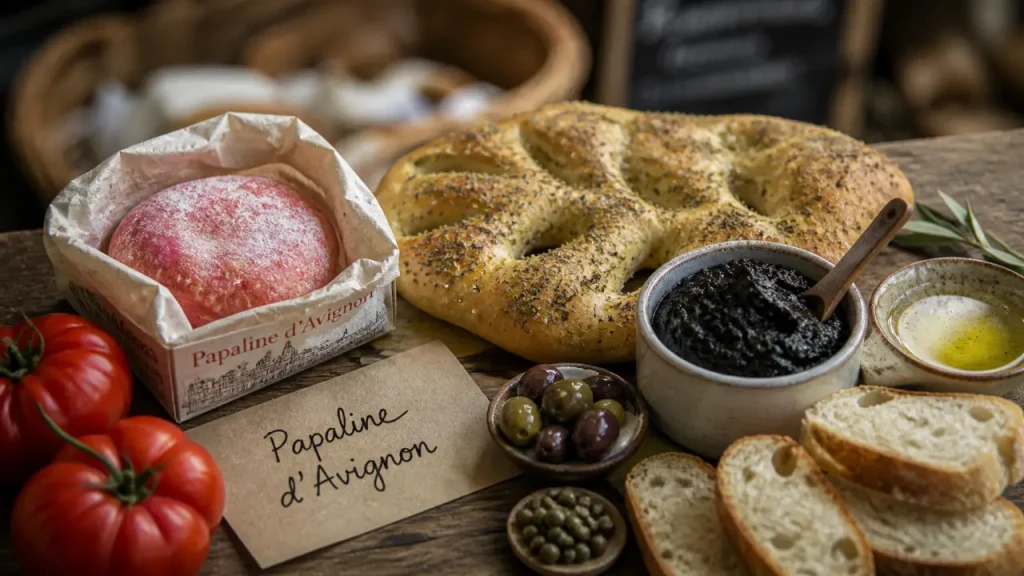 Spécialités avignon : papaline et tapenade noires