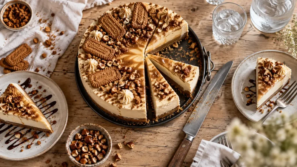Gateau glace decoupe nette en tranches
